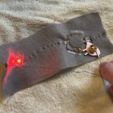 Testing the conductivity on the back of an enamel pin, It works for the ones that are clearly metal and dont have a coating or paint over them.