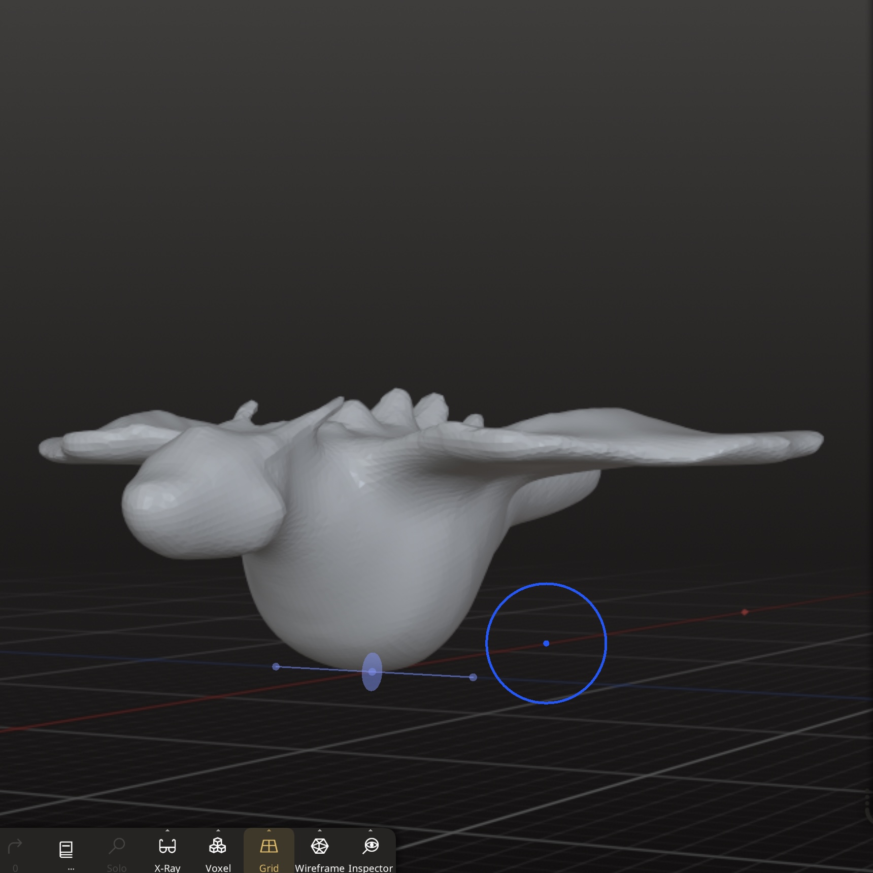 I created a quick mock up of what the dragon controller might look like in nomad. This is not the file I will print but a quick idea of it. It will be a little bigger than the size of a large computer mouse ideally, and will likely be printed in two peices to have room for wire organization.