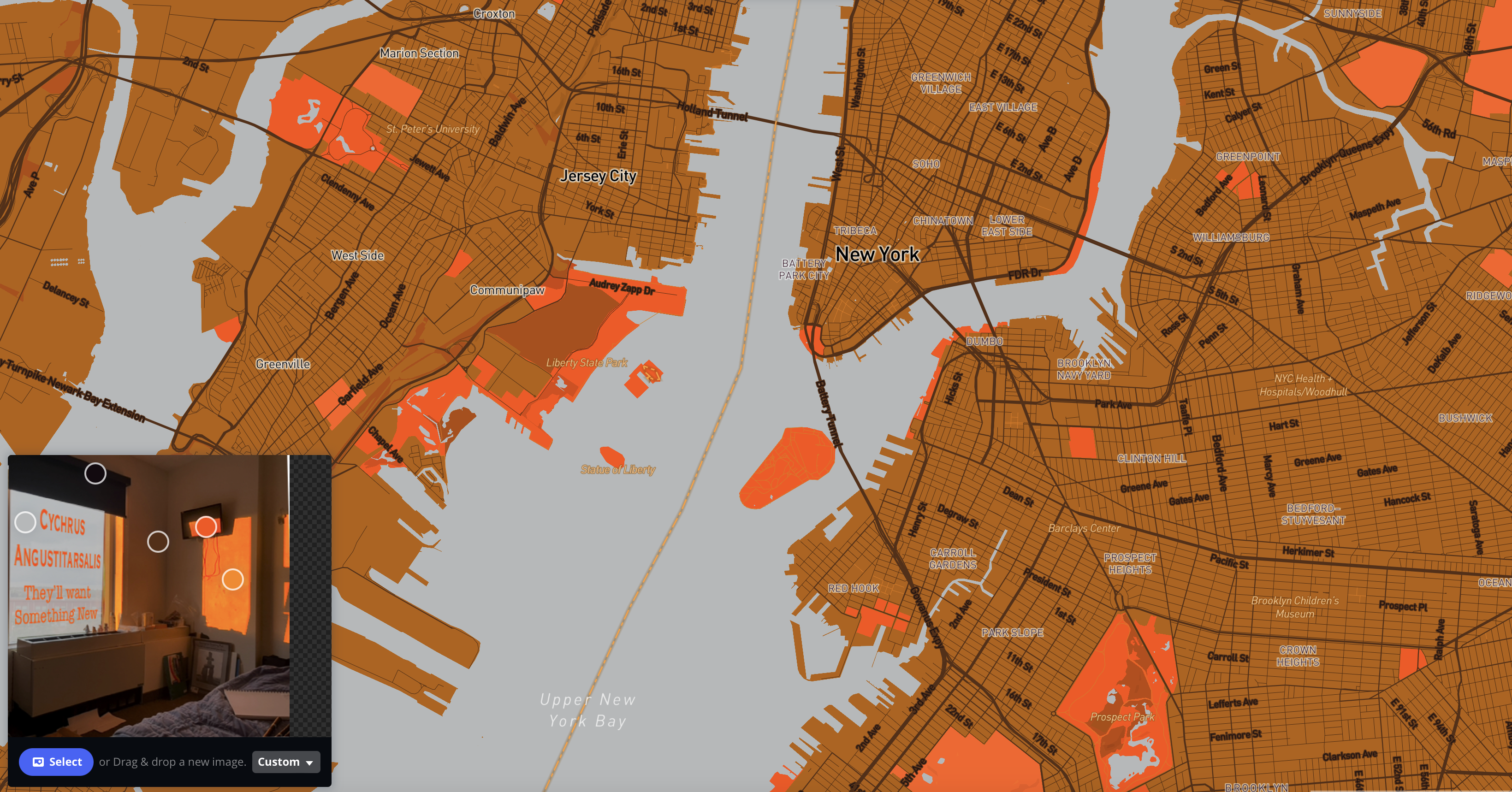 back to the cartography plugin and messing around using photo collages ive made