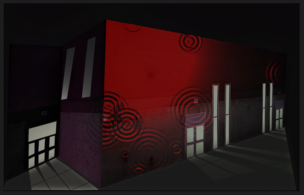 changing the second wall colour on the drip effect