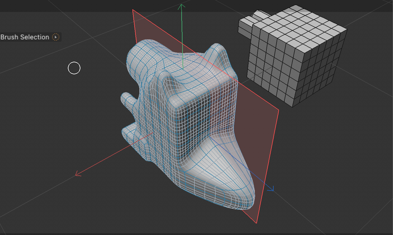This image is me learning about the symetry tool while following along with the tutorials