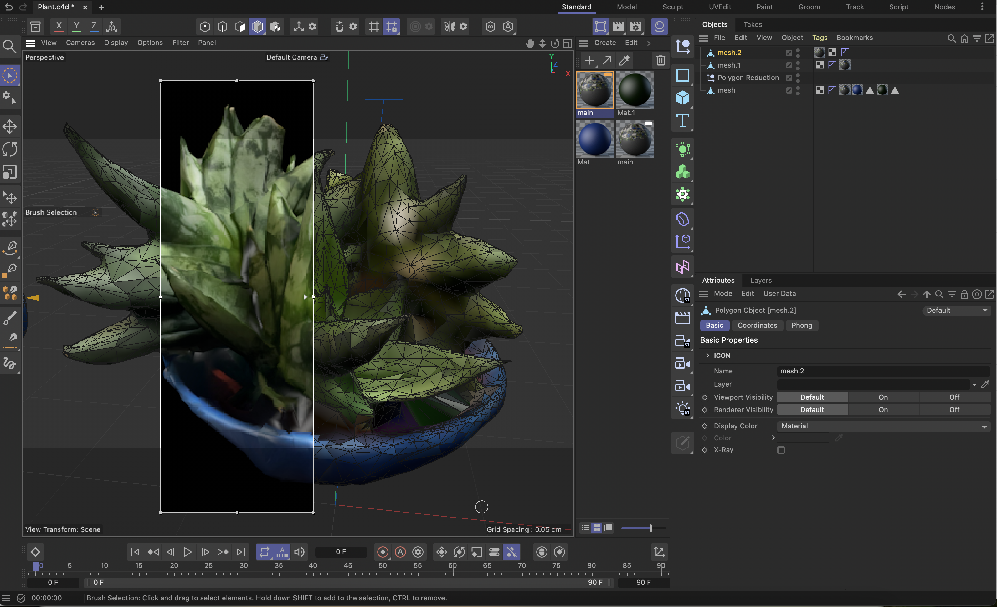 there was one hole in the soil so I broke it up and closed it over, As well a preview of the texture