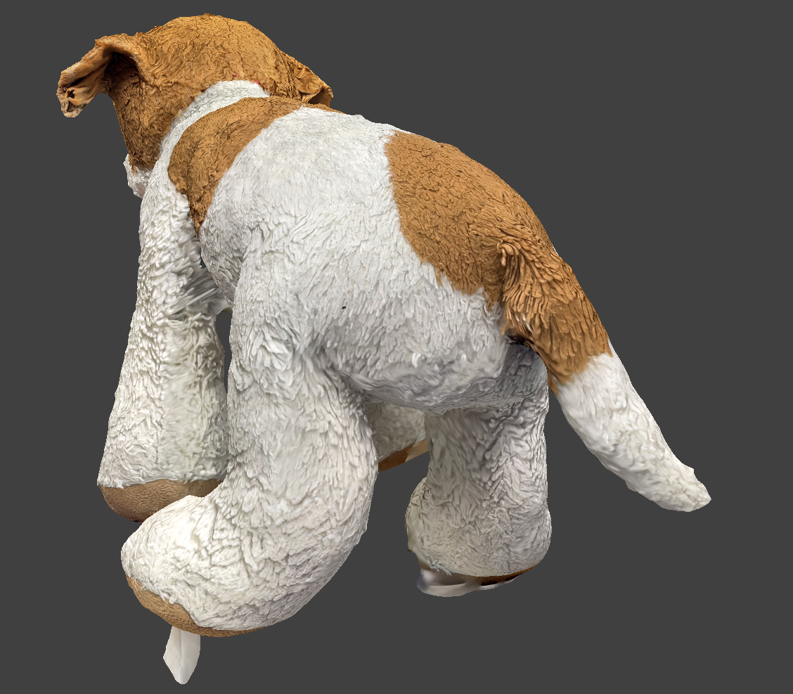 The back of my favourite stuffed animal of all time. She is named Lucksy. I was heasitant to put her in the project because I am very precious about her.