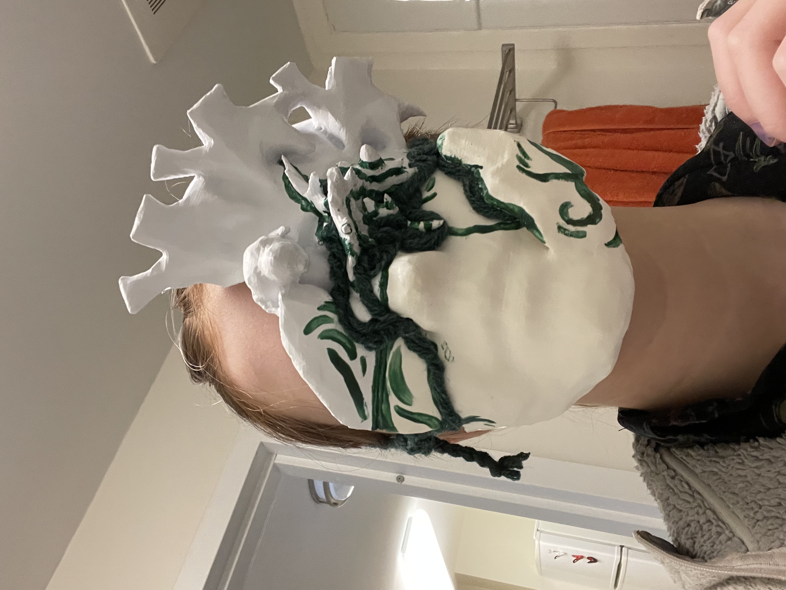 This is me wearing my mask